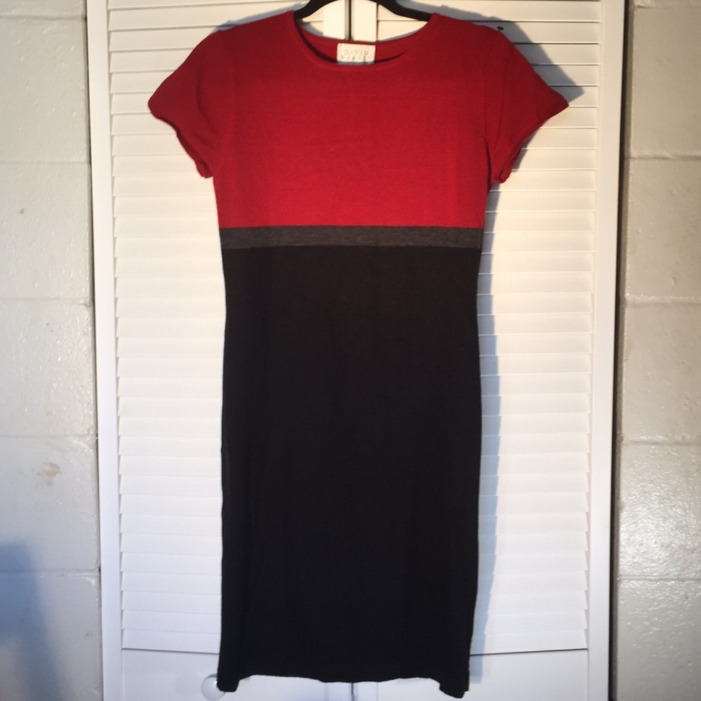 DAVID WARREN SWEATER DRESS
